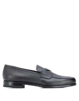 logo plaque loafers