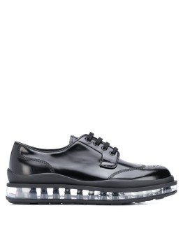 transparent sole brogues