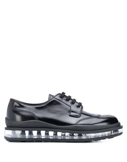 transparent sole brogues