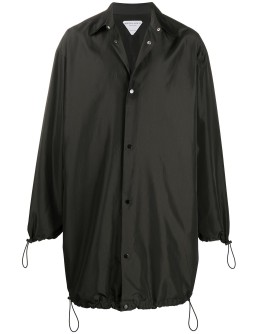 button-up midi raincoat