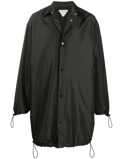 button-up midi raincoat