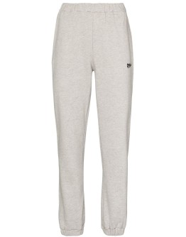 floral-logo embroidered track pants