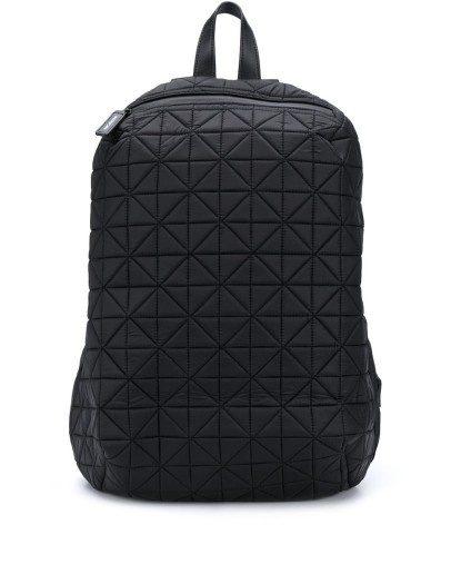 quilted effect backpack
