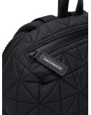 quilted effect backpack