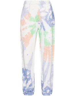 tie-dye print track pants
