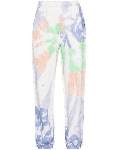 tie-dye print track pants