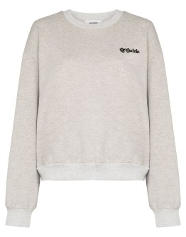floral-logo embroidered sweatshirt