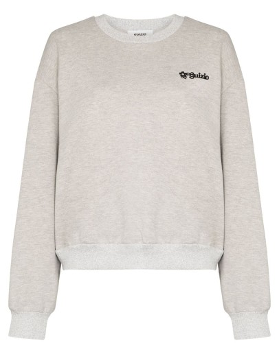 floral-logo embroidered sweatshirt