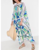 printed kaftan dress