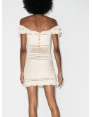 Saachi ruffled crochet mini dress