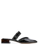 square toe slip-on mules
