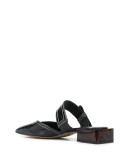 square toe slip-on mules