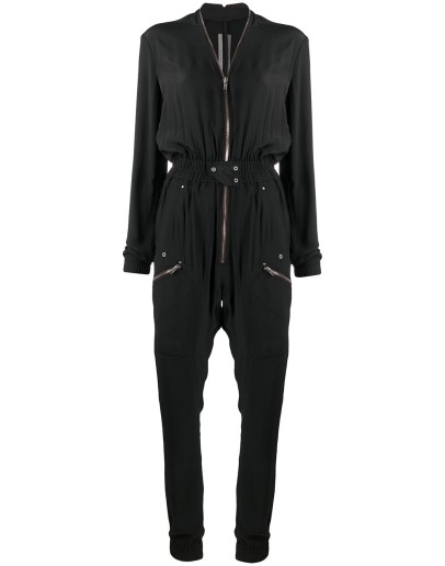 zip-through boiler suit