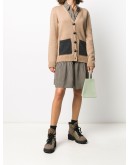contrast pocket cardigan