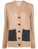 contrast pocket cardigan
