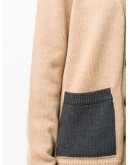 contrast pocket cardigan
