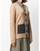 contrast pocket cardigan