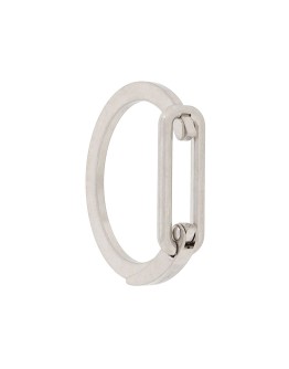 carabiner logo-engraved bracelet
