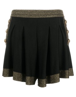 glitter-detail high-waisted shorts