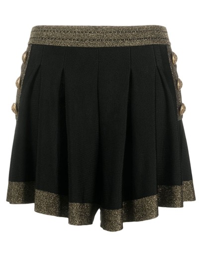 glitter-detail high-waisted shorts