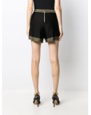 glitter-detail high-waisted shorts