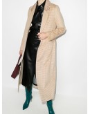Ganji houndstooth single-breasted coat