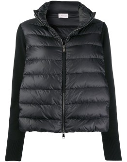 panelled puffer jacket