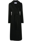 wrap-around virgin wool coat