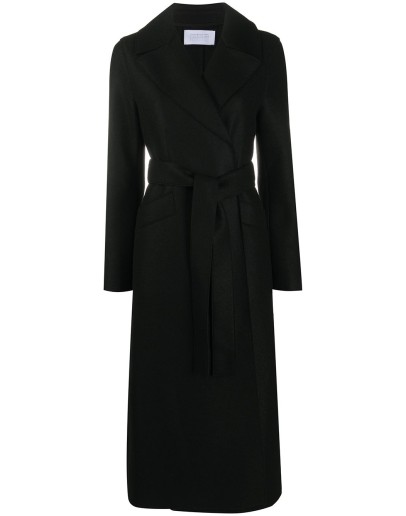 wrap-around virgin wool coat