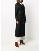 wrap-around virgin wool coat