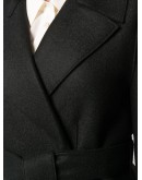 wrap-around virgin wool coat