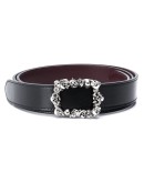 skull-buckle belt