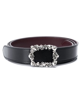 skull-buckle belt