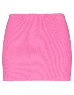 crinkled-effect mini skirt