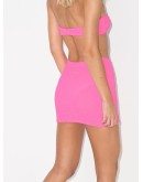 crinkled-effect mini skirt