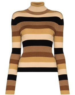 striped turtleneck jumper