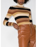 striped turtleneck jumper