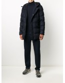 padded multi-pocket coat