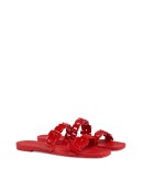 chain strap flat sandals