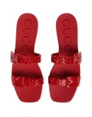 chain strap flat sandals