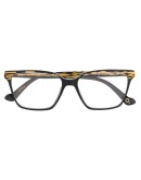 geometric-pattern square frame glasses