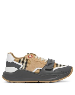 vintage check sneakers