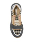 vintage check sneakers