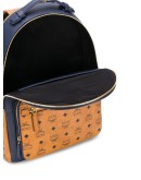 logo print panelled backpack
