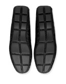 crocodile-effect penny-slot loafers