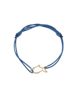 Pececito knotted cord bracelet