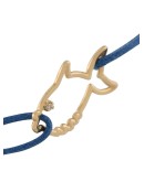 Pececito knotted cord bracelet