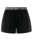 high-rise track shorts 
