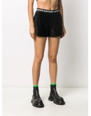 high-rise track shorts 