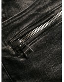 ribbed distressed skinny jeans